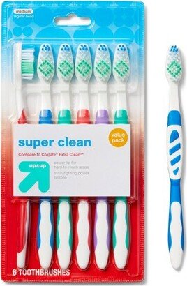 Super Clean Toothbrush - 6ct - up & up™