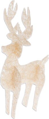 Handmade White Stag Natural Fiber Figurine