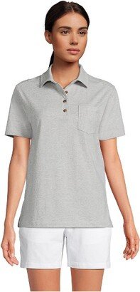 Women's Short Sleeve Super T Polo - X-Small - Gray Heather