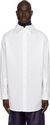 White Detachable Collar Shirt