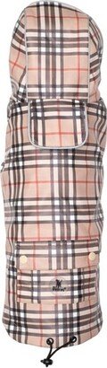 The Worthy Dog Water-Resistant Plaid London Raincoat - Tan - L