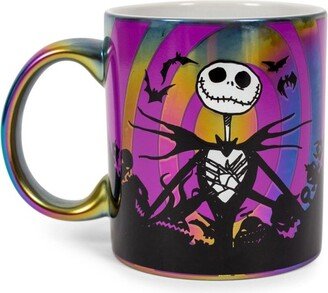 Silver Buffalo Disney The Nightmare Before Christmas Jack Skellington Electroplated Ceramic Mug