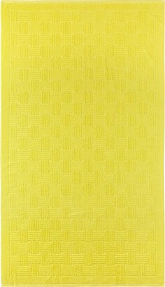 Yellow Intreccio Beach Towel