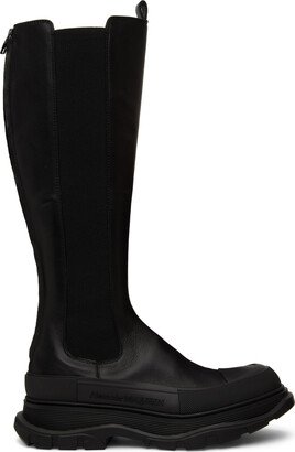 Black Tread Slick Boots