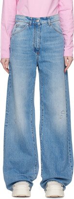 Blue Distressed Jeans-AB