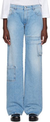 Blue Oversized Jeans-AA