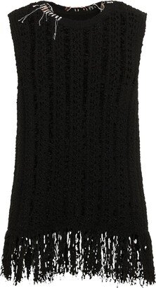 Cable knit cotton vest