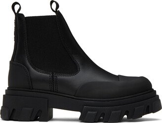 Black Low Chelsea Boots