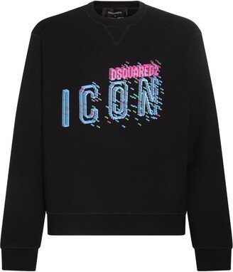 Logo Printed Crewneck Sweatshirt-CD