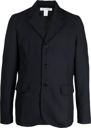 Single-Breasted Peak-Lapels Blazer-AB