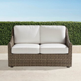 Ashby Loveseat with Cushions in Putty Finish