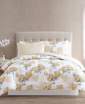 Hallmart Collectibles Clarissa Reversible 8-Pc Comforter Sets, Created For Macy's - Yellow/white