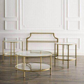 4pc Aimee Coffee Table Set Soft Gold