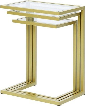 Emil Nesting Table Set Gold - Carolina Chair & Table