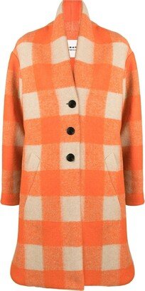 MARANT ÉTOILE Check-Pattern Single-Breasted Coat