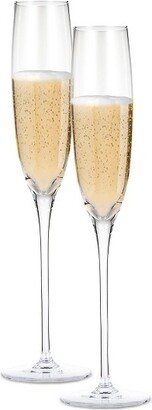 Berkware Premium Crystal Champagne Flutes - 5.5 oz, Set of 2