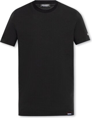 Cotton T-shirt With Logo - Black