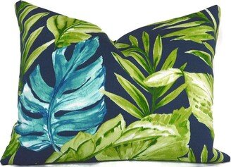 Sale 16x12 Outdoor Lumbar Pillow Cover Decorative Blue Zealand Capri