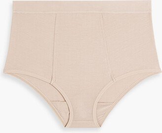 Bamboo-blend jersey mid-rise briefs