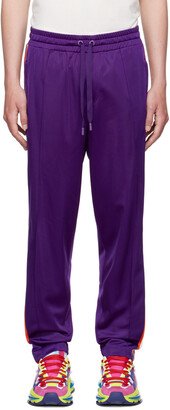 Purple Polyester Lounge Pants