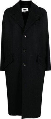 Oversized Single-Breasted Wool Coat