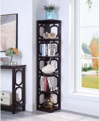 Copper Grove Hitchie 5-tier Corner Bookcase