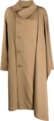 Single-Breasted Wool Coat-BZ