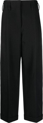 Pleated Grain De Poudre Trousers