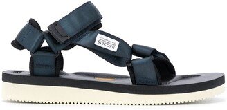 Contrast-Sole Strappy Sandals