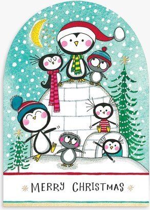 Rachel Ellen Penguins Igloo Christmas Card