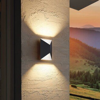 Predazzo 2 Light LED Outdoor Wall Light Grey