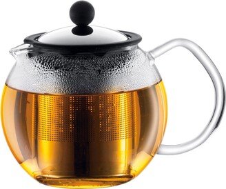 Assam Tea Press Glass Handled Teapot 1l