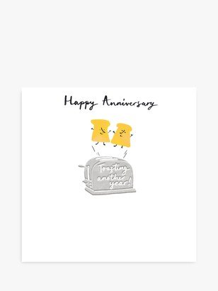 Woodmansterne Toast Anniversary Card