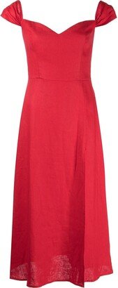 Bridgton linen midi dress-AA