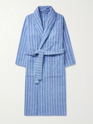 Striped Organic Cotton-Terry Robe-AA