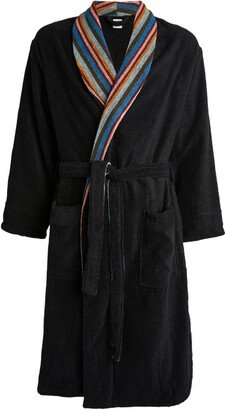 Towelling Signature Stripe Robe