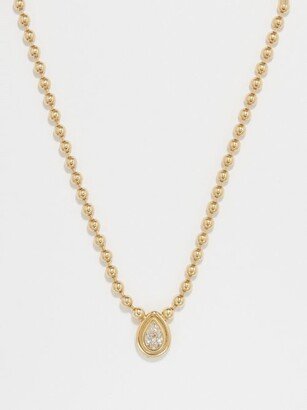 Gemella Double Bubble Bezel Diamond & Gold Necklace