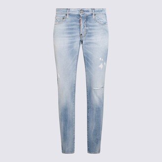 Light Blue Cotton Jeans-AE