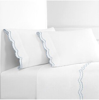 Double Scalloped Embroidered Sheet Set