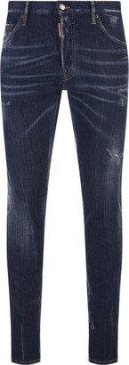 Dark Easy Wash Skater Jeans-AA