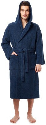 Men's Turkish Cotton Hooded Bathrobe