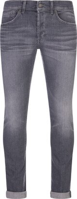 George Skinny Fit Jeans In Grey Stretch Denim