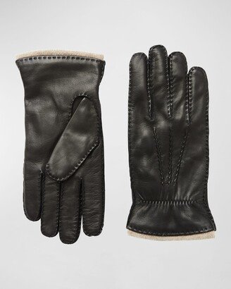 Men's Hand-Stitched Leather Gloves