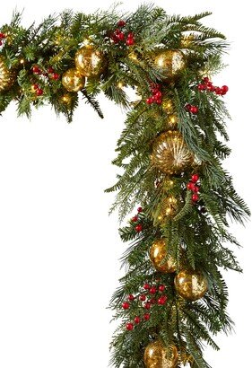 Balsam Hill Pine Peak LED Light Outdoor Garland