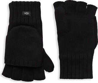 Flip-Top Fingerless Gloves-AA