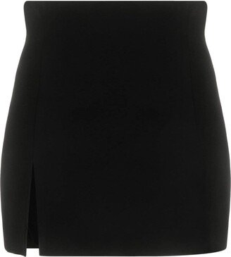 Split-Hem Miniskirt