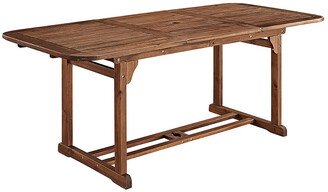 Hewson Acacia Wood Outdoor Patio Extendable Dining Table