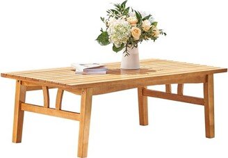 Kapalua Honey Nautical Eucalyptus Wooden Outdoor Table