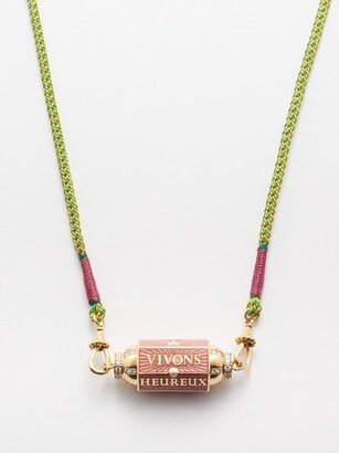 Vivons Heureux Diamond, Ruby & 18kt Gold Necklace