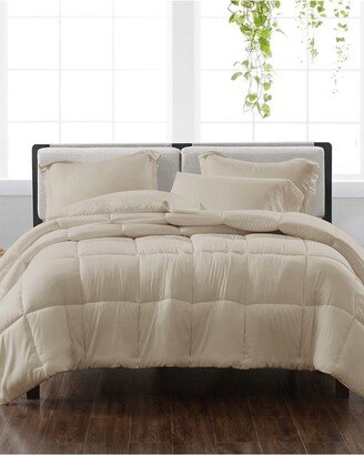 Solid Khaki 3Pc Comforter Set